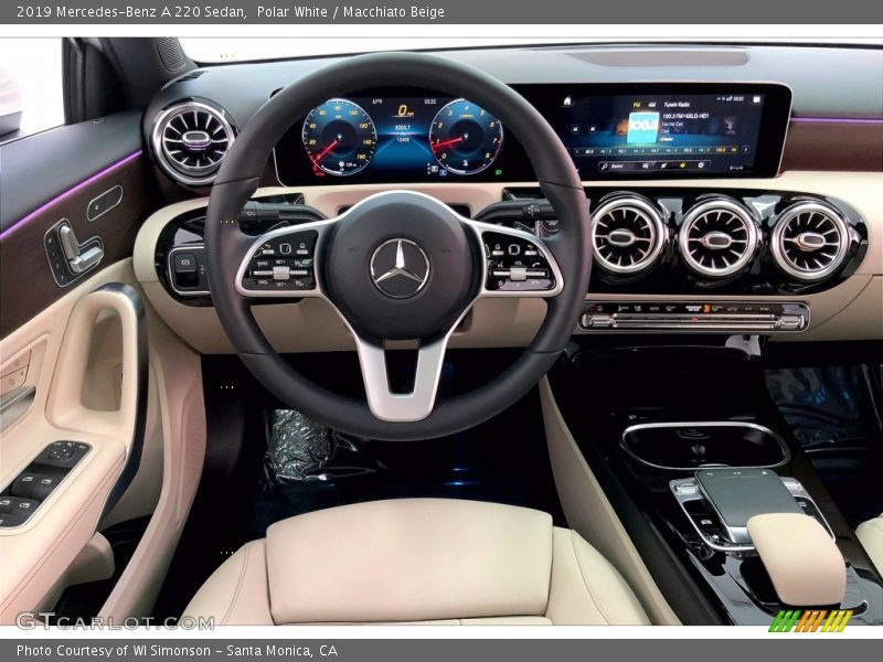 Polar White / Macchiato Beige 2019 Mercedes-Benz A 220 Sedan