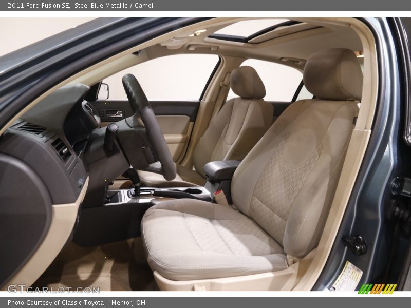Steel Blue Metallic / Camel 2011 Ford Fusion SE