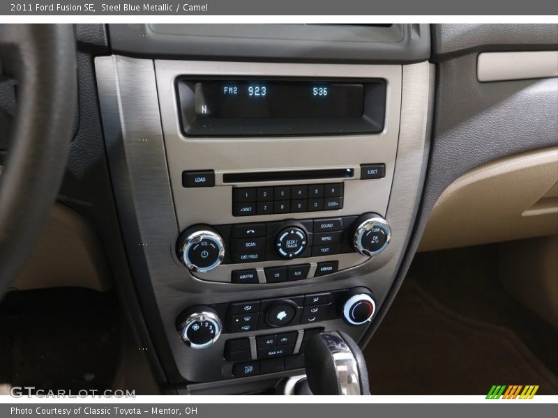Steel Blue Metallic / Camel 2011 Ford Fusion SE