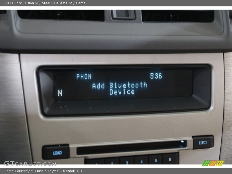 Steel Blue Metallic / Camel 2011 Ford Fusion SE