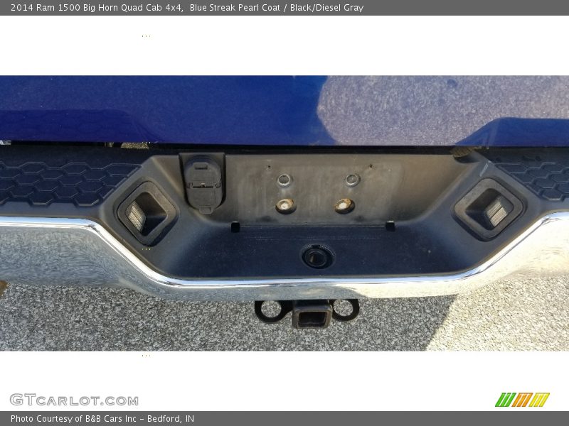 Blue Streak Pearl Coat / Black/Diesel Gray 2014 Ram 1500 Big Horn Quad Cab 4x4