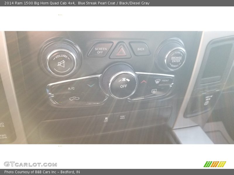 Blue Streak Pearl Coat / Black/Diesel Gray 2014 Ram 1500 Big Horn Quad Cab 4x4