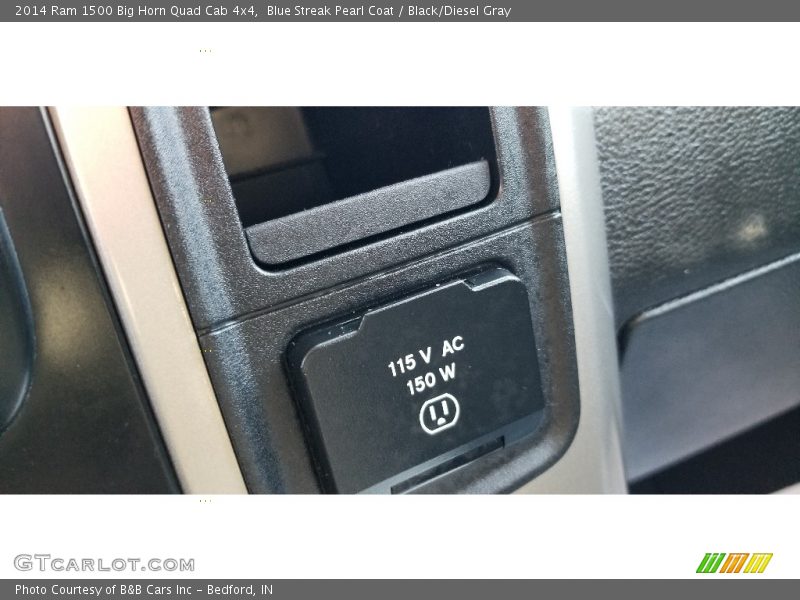 Blue Streak Pearl Coat / Black/Diesel Gray 2014 Ram 1500 Big Horn Quad Cab 4x4
