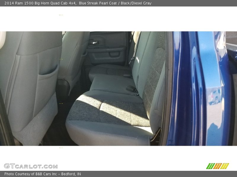 Blue Streak Pearl Coat / Black/Diesel Gray 2014 Ram 1500 Big Horn Quad Cab 4x4