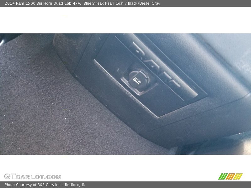 Blue Streak Pearl Coat / Black/Diesel Gray 2014 Ram 1500 Big Horn Quad Cab 4x4