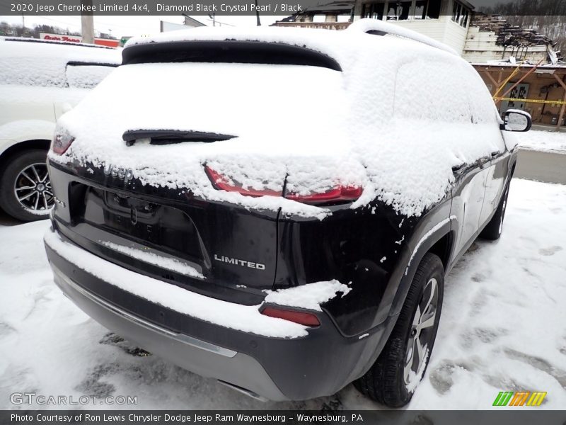 Diamond Black Crystal Pearl / Black 2020 Jeep Cherokee Limited 4x4