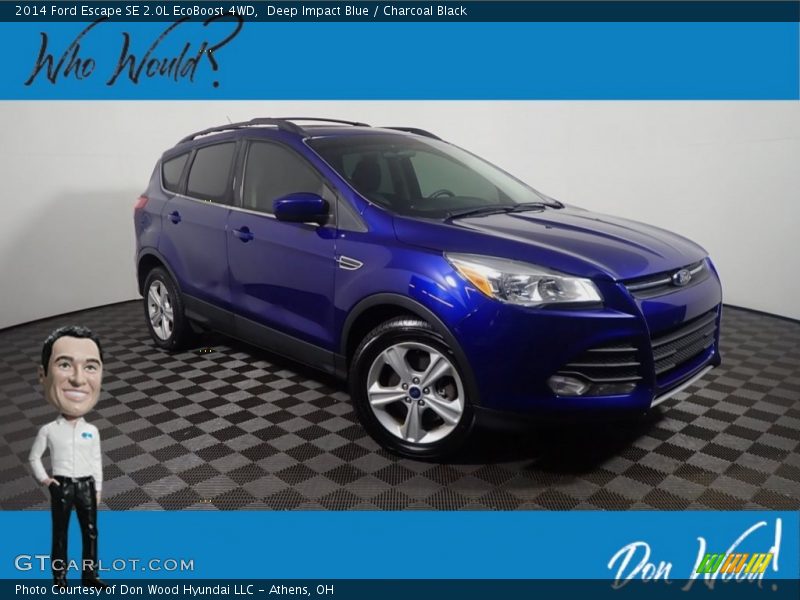 Deep Impact Blue / Charcoal Black 2014 Ford Escape SE 2.0L EcoBoost 4WD