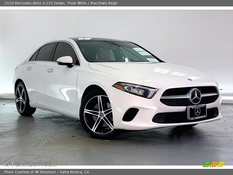 Polar White / Macchiato Beige 2019 Mercedes-Benz A 220 Sedan