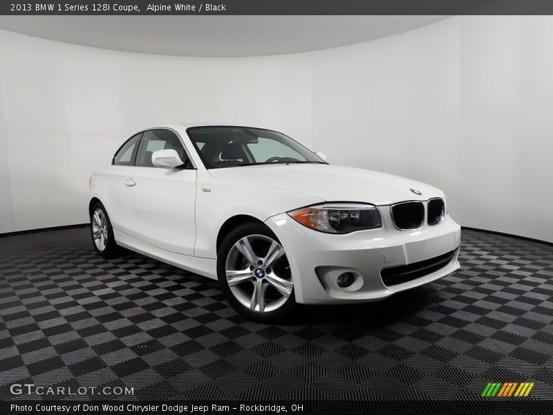 Alpine White / Black 2013 BMW 1 Series 128i Coupe