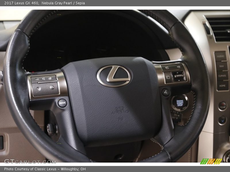 Nebula Gray Pearl / Sepia 2017 Lexus GX 460