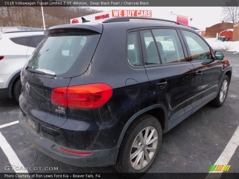 Deep Black Pearl / Charcoal Black 2018 Volkswagen Tiguan Limited 2.0T 4Motion
