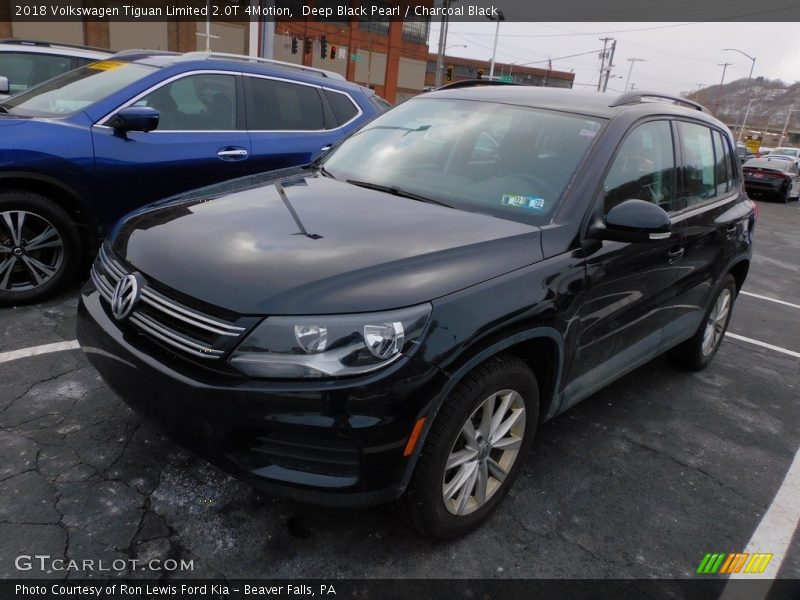 Deep Black Pearl / Charcoal Black 2018 Volkswagen Tiguan Limited 2.0T 4Motion