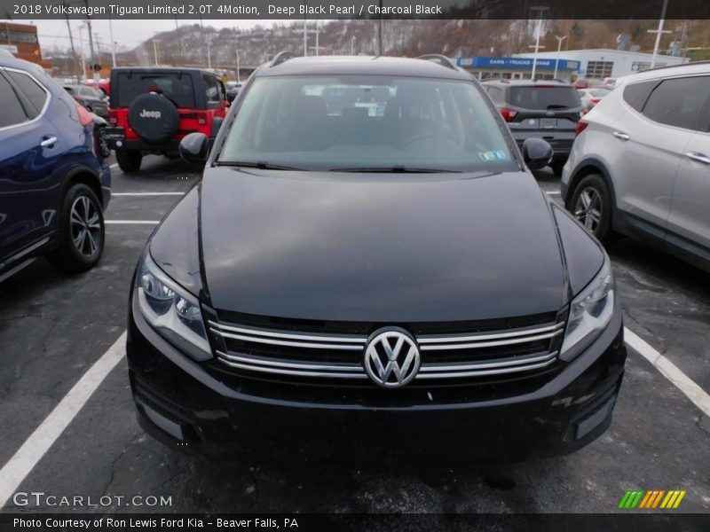 Deep Black Pearl / Charcoal Black 2018 Volkswagen Tiguan Limited 2.0T 4Motion