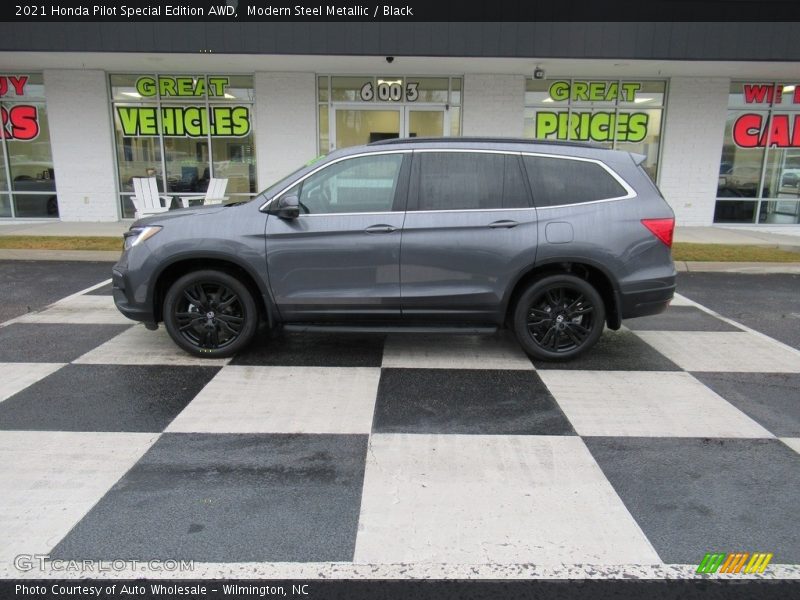 Modern Steel Metallic / Black 2021 Honda Pilot Special Edition AWD