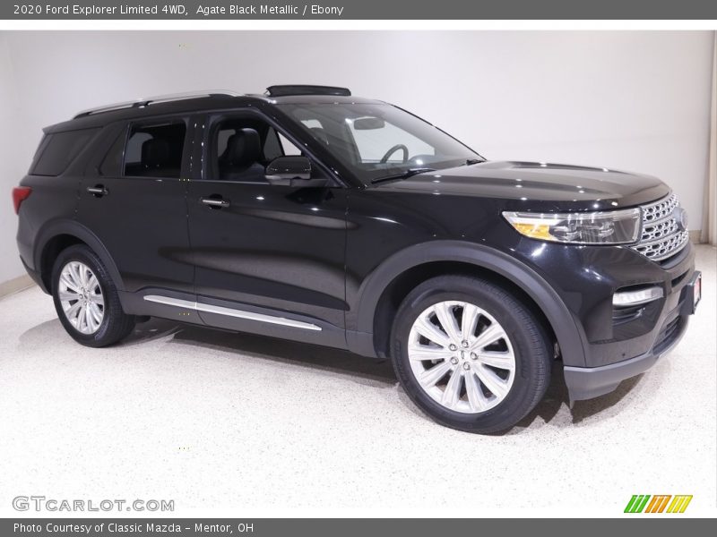Agate Black Metallic / Ebony 2020 Ford Explorer Limited 4WD