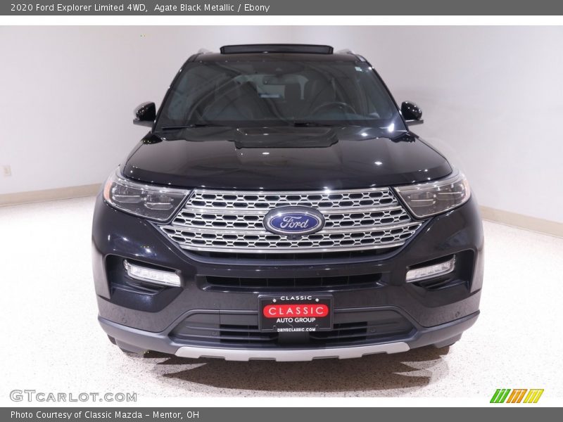 Agate Black Metallic / Ebony 2020 Ford Explorer Limited 4WD