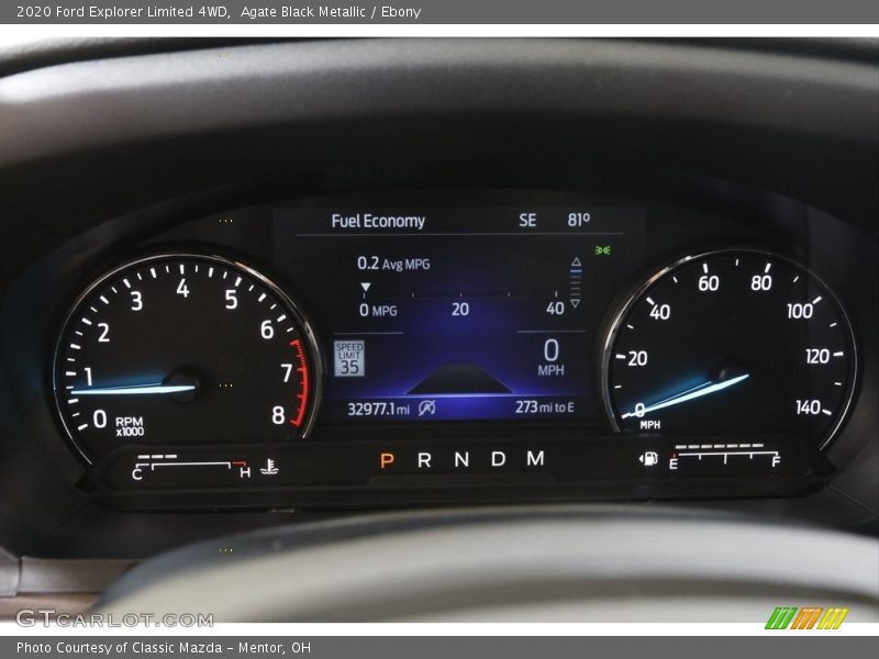 Agate Black Metallic / Ebony 2020 Ford Explorer Limited 4WD