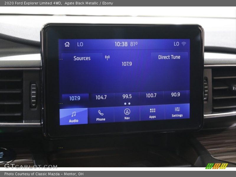 Agate Black Metallic / Ebony 2020 Ford Explorer Limited 4WD