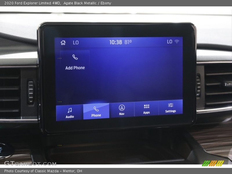 Agate Black Metallic / Ebony 2020 Ford Explorer Limited 4WD