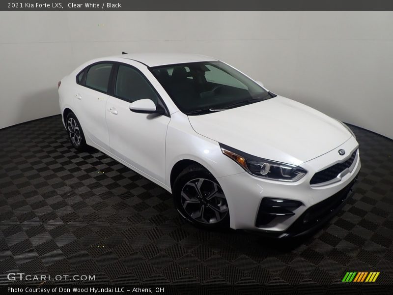 Clear White / Black 2021 Kia Forte LXS