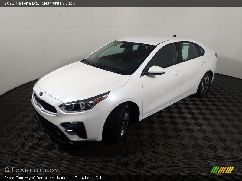 Clear White / Black 2021 Kia Forte LXS