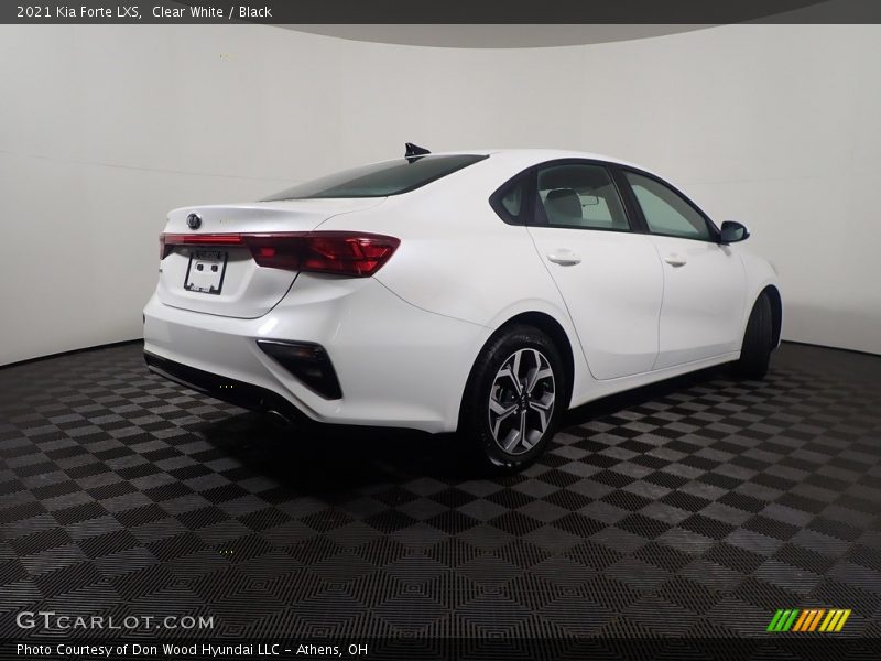 Clear White / Black 2021 Kia Forte LXS