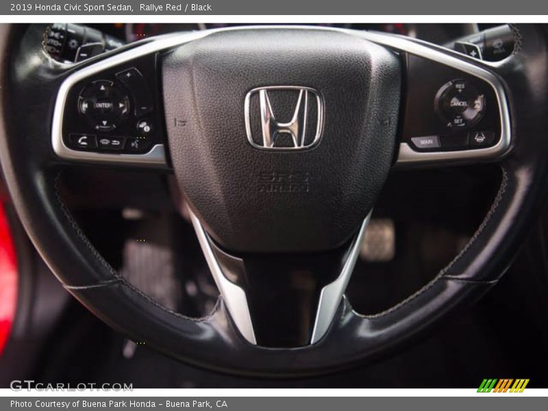 Rallye Red / Black 2019 Honda Civic Sport Sedan