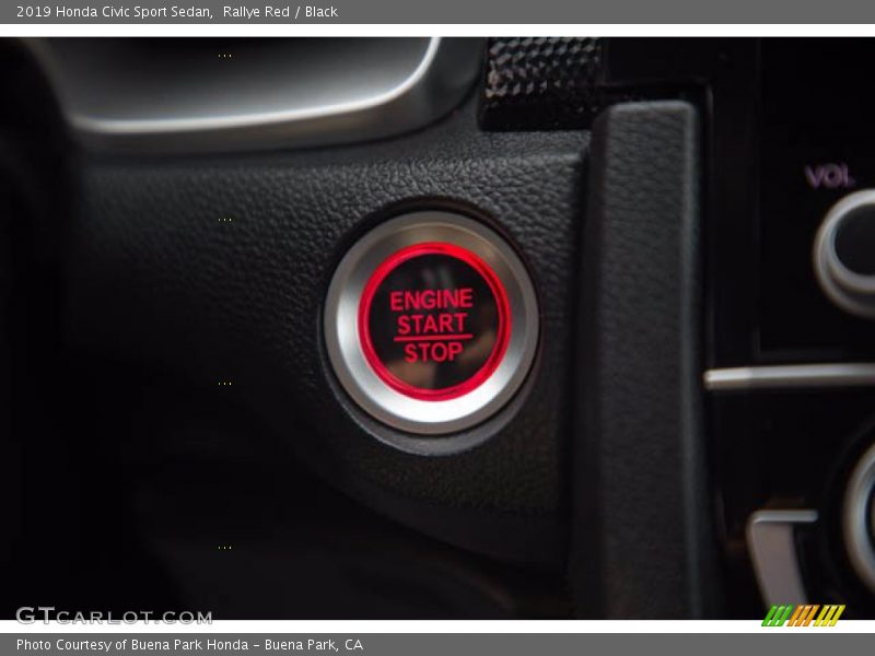 Rallye Red / Black 2019 Honda Civic Sport Sedan