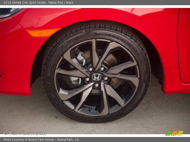 Rallye Red / Black 2019 Honda Civic Sport Sedan