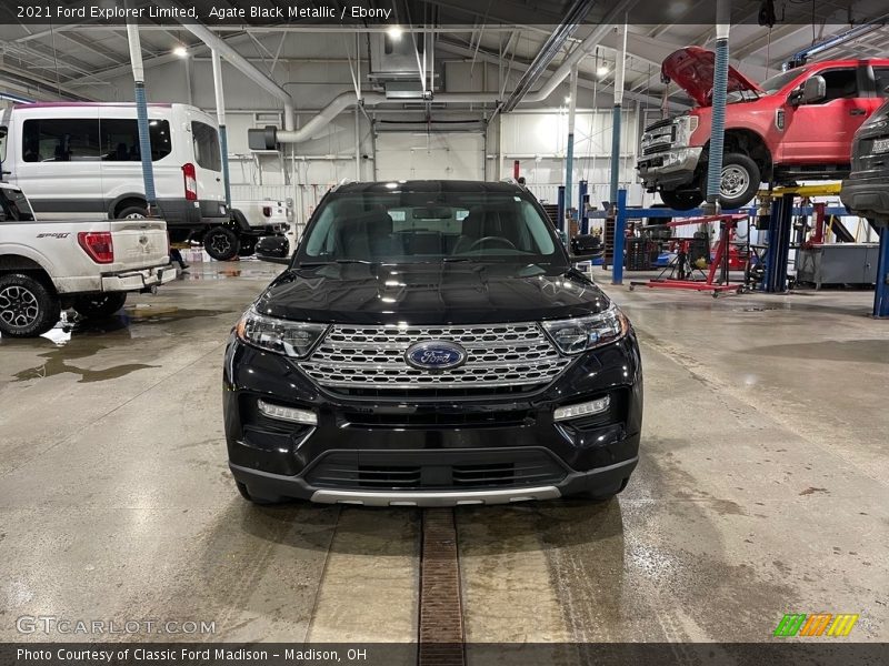 Agate Black Metallic / Ebony 2021 Ford Explorer Limited