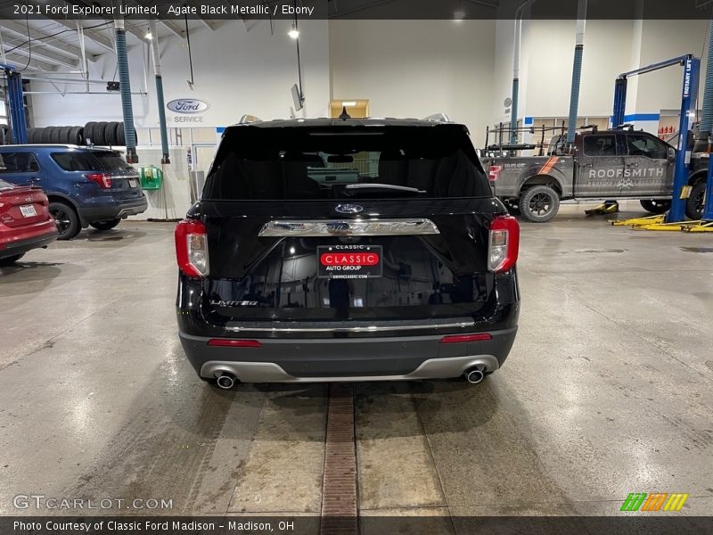 Agate Black Metallic / Ebony 2021 Ford Explorer Limited