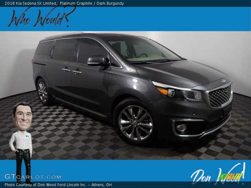 Platinum Graphite / Dark Burgundy 2018 Kia Sedona SX Limited
