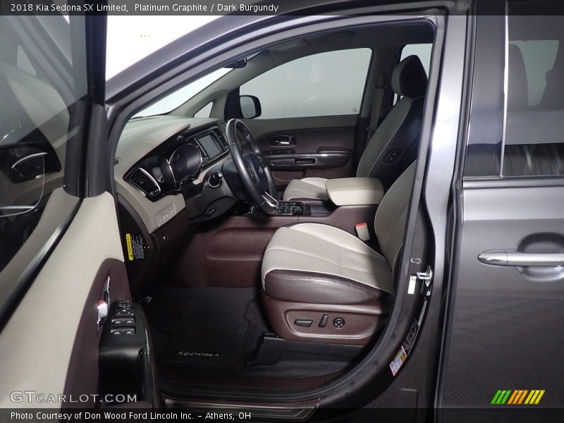 Front Seat of 2018 Sedona SX Limited