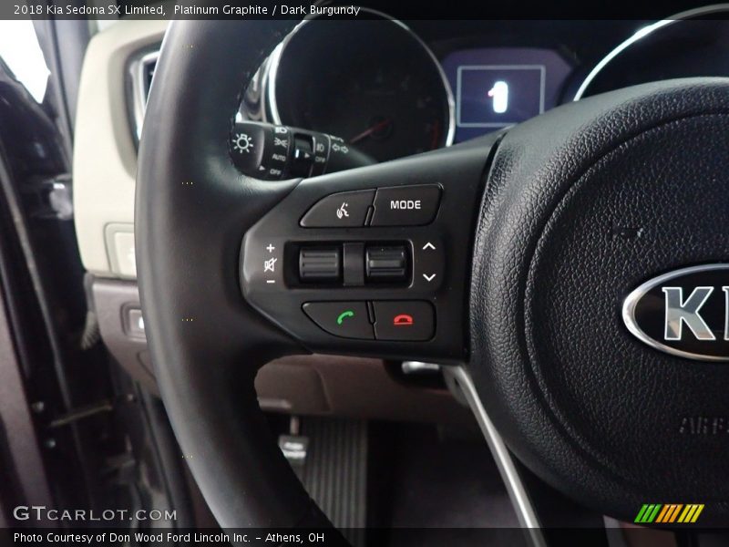  2018 Sedona SX Limited Steering Wheel