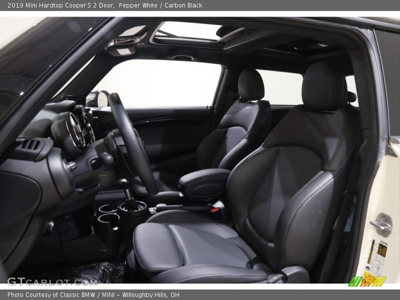 Pepper White / Carbon Black 2019 Mini Hardtop Cooper S 2 Door