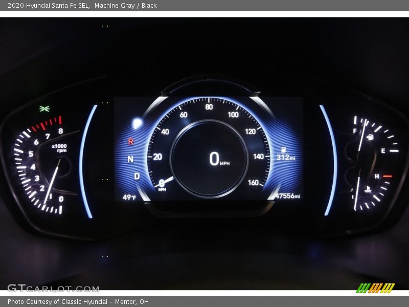 Machine Gray / Black 2020 Hyundai Santa Fe SEL