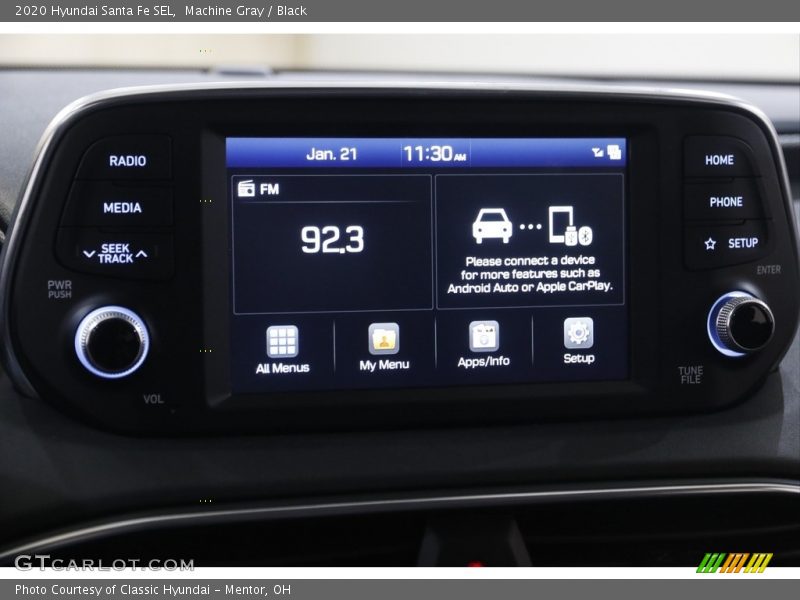 Machine Gray / Black 2020 Hyundai Santa Fe SEL