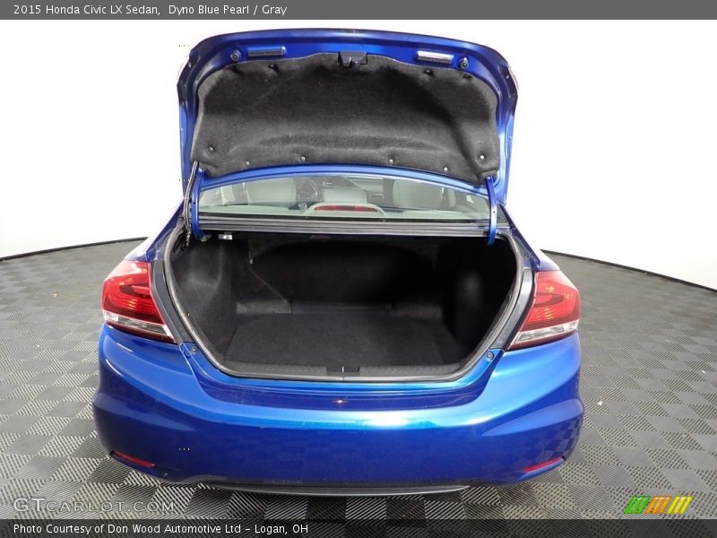 Dyno Blue Pearl / Gray 2015 Honda Civic LX Sedan