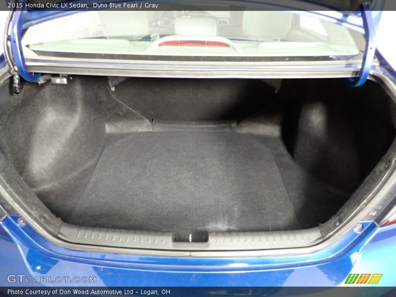 Dyno Blue Pearl / Gray 2015 Honda Civic LX Sedan