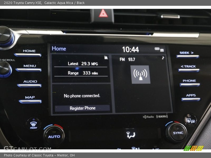 Galactic Aqua Mica / Black 2020 Toyota Camry XSE