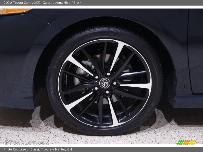 Galactic Aqua Mica / Black 2020 Toyota Camry XSE