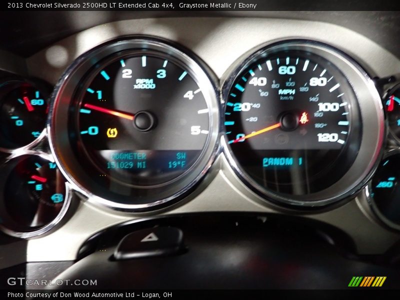 Graystone Metallic / Ebony 2013 Chevrolet Silverado 2500HD LT Extended Cab 4x4