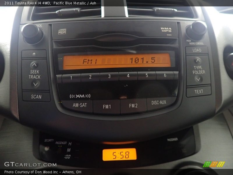 Pacific Blue Metallic / Ash 2011 Toyota RAV4 I4 4WD