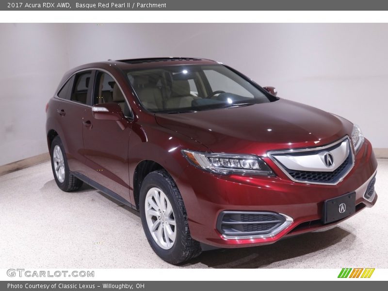 Basque Red Pearl II / Parchment 2017 Acura RDX AWD