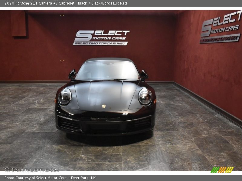 Black / Black/Bordeaux Red 2020 Porsche 911 Carrera 4S Cabriolet