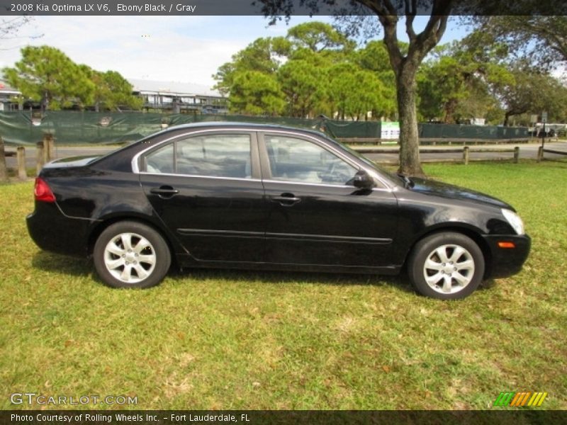Ebony Black / Gray 2008 Kia Optima LX V6
