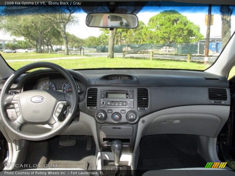 Ebony Black / Gray 2008 Kia Optima LX V6