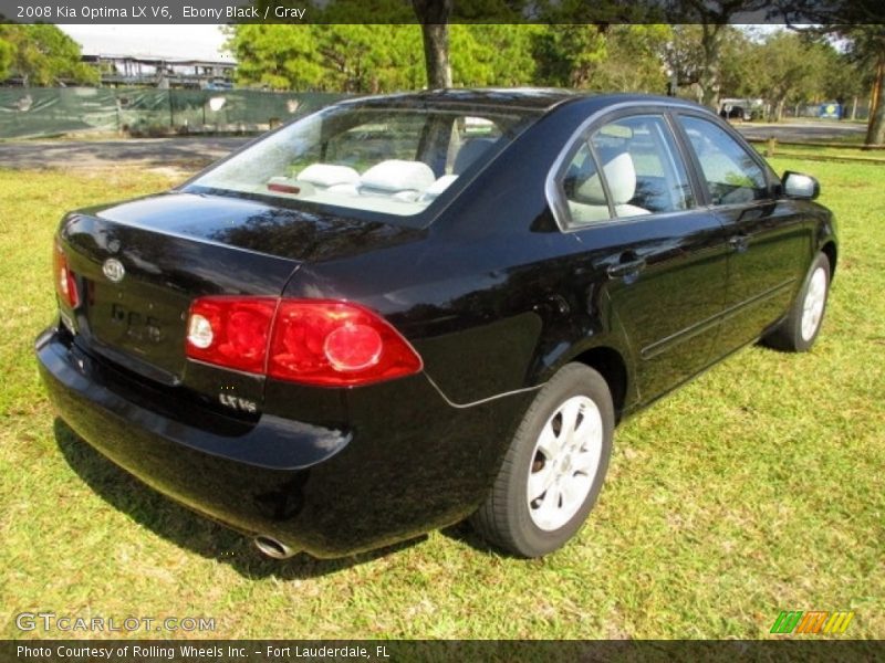Ebony Black / Gray 2008 Kia Optima LX V6