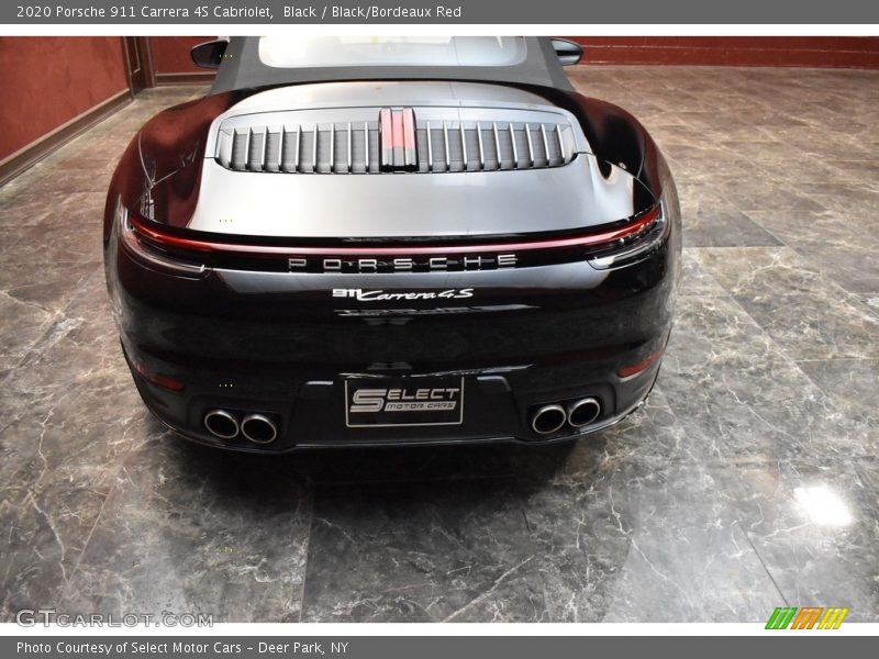 Black / Black/Bordeaux Red 2020 Porsche 911 Carrera 4S Cabriolet