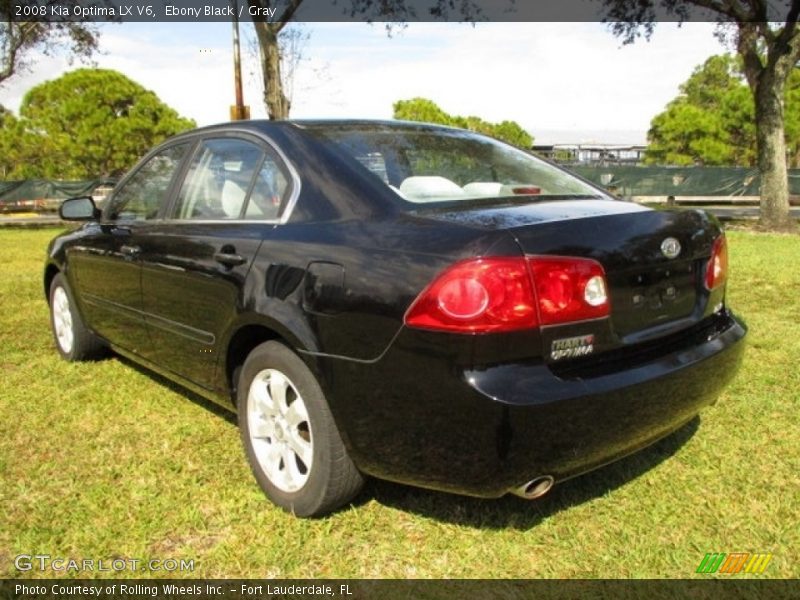 Ebony Black / Gray 2008 Kia Optima LX V6